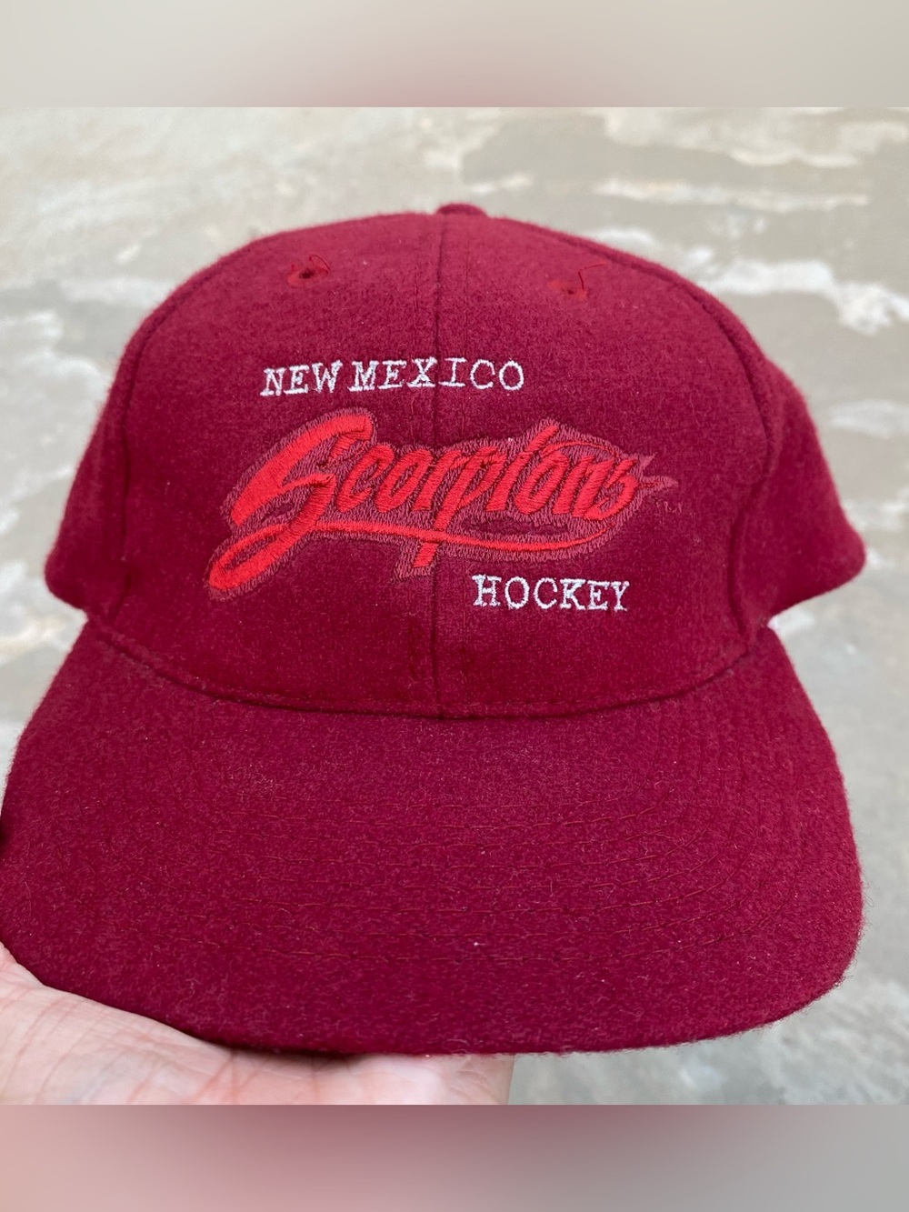 New Mexico Scorpions Otto Hat Hockey Hat CHL Vintage Collectible Wool